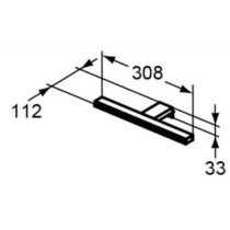 MIRROR & LIGHT PANDORA 308mm LED osvetlenie, T320967