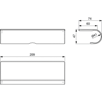 CERATHERM T Polička sprchovú termostatickú CeraTherm T batériu, A7215AA