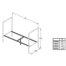 ADAPTO Podporný rám 105 cm, U8602FY