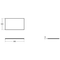 ADAPTO Vrchná doska k nástennej skrinke alebo na podperný rám 85 cm, U8415FF