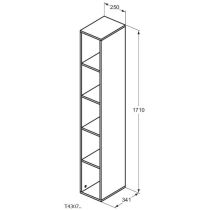 ADAPTO Skrinka  vysoká  4 poličky 171x34 cm, T4307WG