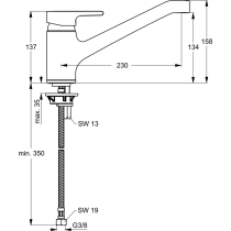 ACTIVE Drezová batéria s otočným ramenom, B8079