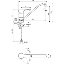 ALPHA Drezová batéria s otočným ramenom, BC490AA