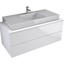 ELYT L Skrinka s hornou doskou 120x50x50 cm, dvojzásuvka 3/4 výsuv, TI0806ZW