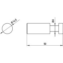FLOW/ POLO Háčik 3,5 cm, 077500100