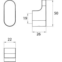 FLOW Háčik 2,6 cm, FLW09, 277500100