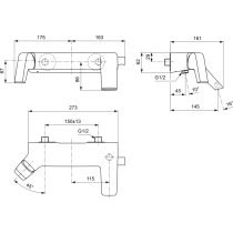 JES Vaňová batéria nástenná, H4496AA