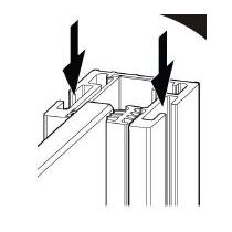 HUPPE Select+ Nástenná lišta 200 cm, pre hrúbku skla 8 a 6 mm, 2-stranná, farba profilu strieborná pololesklá, SL3201069