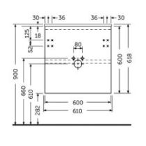 RAK JOY Skrinka 60x46 cm pre umývadlo Joy, JOYWH060SOK