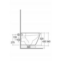 PACK, RAK FEELING RIMLESS WC závesné matná greige 52x36 cm,  + WC sedadlo Slow-closing, PA0032.505, RST23505A, RSTSC3901505A