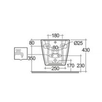RAK FEELING Bidet závesný matná grey, RST07.503