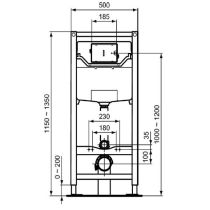 PROSYS Podomietkový WC modul 120 M, R020467, R009467