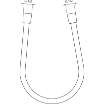 Sprchová hadice čierna matná "Idealflex" 125 cm, A3306XG