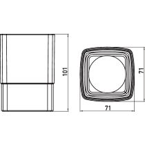 EMCO Loft držiak WC papiera, 050000101