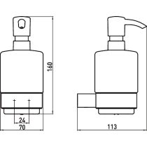 EMCO Loft dávkovač závesný, 052100101