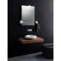 SIMPLYU CLEAR Doska 120x52 cm, umývadlo 85x49 cm, T7218DK, E812701