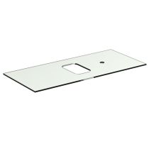 TONIC II Nábytková konzola 100 cm, R4312FF 2 ks + TONIC II Vrchná doska, R4323FF + TONIC II Doska sklo, R4336SA + TONIC II Madlo, R4360WG