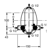 Moments sprchová termostatická batéria podomietková, A3918AA