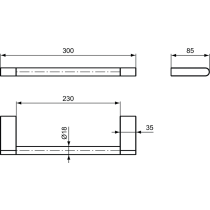 CONNECT Držiak na ručník 30 cm, N1385AA