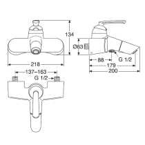 CERAMIX LIFE Vaňová batéria, A3710AA