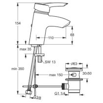 STORM Bidetová batéria, B7837