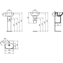 I.LIFE Umývadielko 40x36 cm, T470801