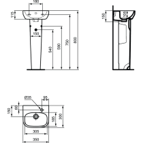 I.LIFE Umývadielko Pravé 35x30 cm, T471001