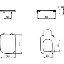 I.LIFE WC sedadlo Slow - close, T453101