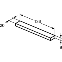 I.LIFE A Madlo malé pre skrinku, farba čierná matná, T5324XG