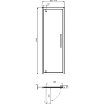 I.LIFE Pivotové dvere 70 cm, T4835EO