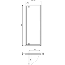 I.LIFE Pivotové dvere 80 cm, T4837EO