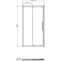 I.LIFE Posuvné dvere 110 cm dvojdielné, T4943EO