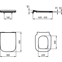 I.LIFE B WC sedadlo ultraploché Soft-Close mechanizmus, T500301