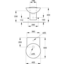 Venice Bidet závesný, K508401