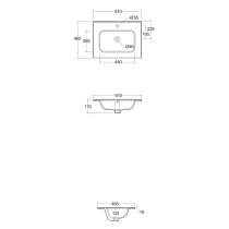 RAK JOY Umývadlo 61x47 cm, JOYDI06101WH