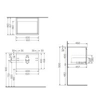 RAK JOY UNO Skrinka 60x40 cm pod umývadlo bez hornej dosky, UNOWH060UGY