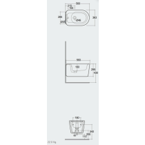 RAK VALET Bidet závesný, VALBD2101.500