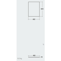 RAK PLANO Horná doska 60,5x46 cm, PLASL06146SOK