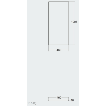 RAK PLANO Horná doska 100,5x46 cm, PLASL10146SOK