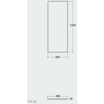 RAK PLANO Horná doska 120,5x46 cm, PLASL12146500