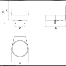 FLOW Dávkovač mydla spodný s pevným držiakom, FLW16