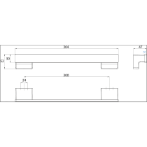CUE Držiak na uterák 30 cm, CUE11