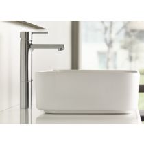 ROCA NAIA Umývadlová batéria vysoká s odpadovou garnitúrou KLIK-KLAK a flex. hadicami, A5A3796C00