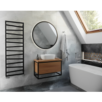 TERMA ZIG ZAG radiátor 50x107 cm, vonkajšie pripojenie 470 mm, chróm, ZIG50107.CR