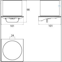 EMCO ART dávkovač závesný spodný, 162100102