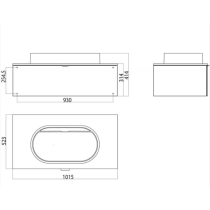 EMCO Umývadlo 68 cm so skrinkou bielou lesklou 102 cm, 958127411, 958151010