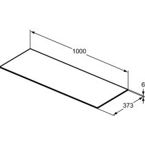 CONCA keramická vrchná doska 100x37 cm, T4346DH