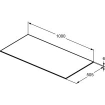 CONCA keramická vrchná doska 100x50 cm, T3971DG