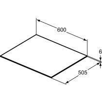 CONCA keramická vrchná doska 60x50 cm, T3969DH