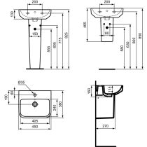 I.LIFE B Umývadielko  45x38 cm, T461001